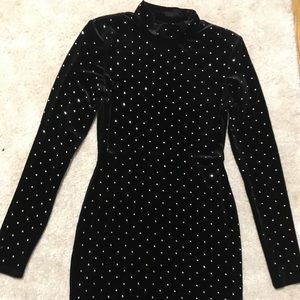 H&M Black Velvet dress